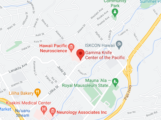 Gamma Knife Center of the Pacific Map